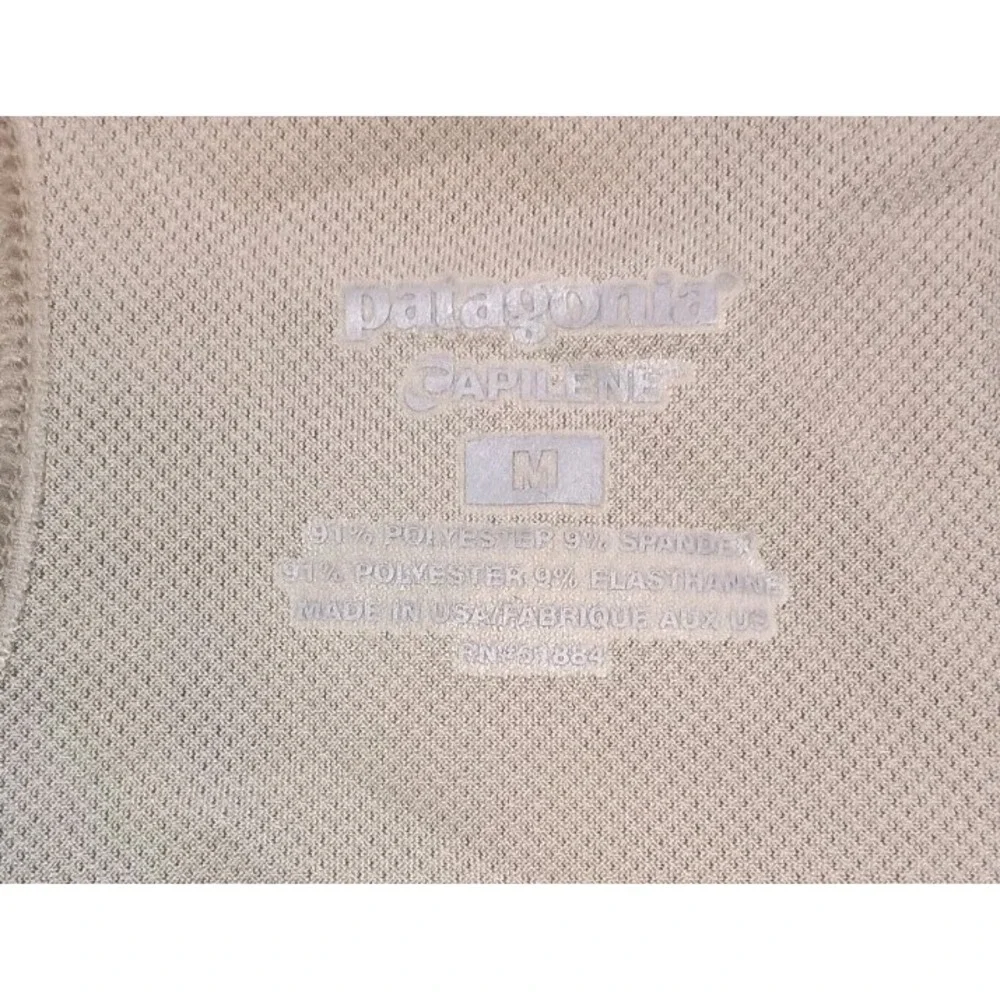NWT Patagonia Capilene Spotter Sports Bra M Taupe Racerback Activewear